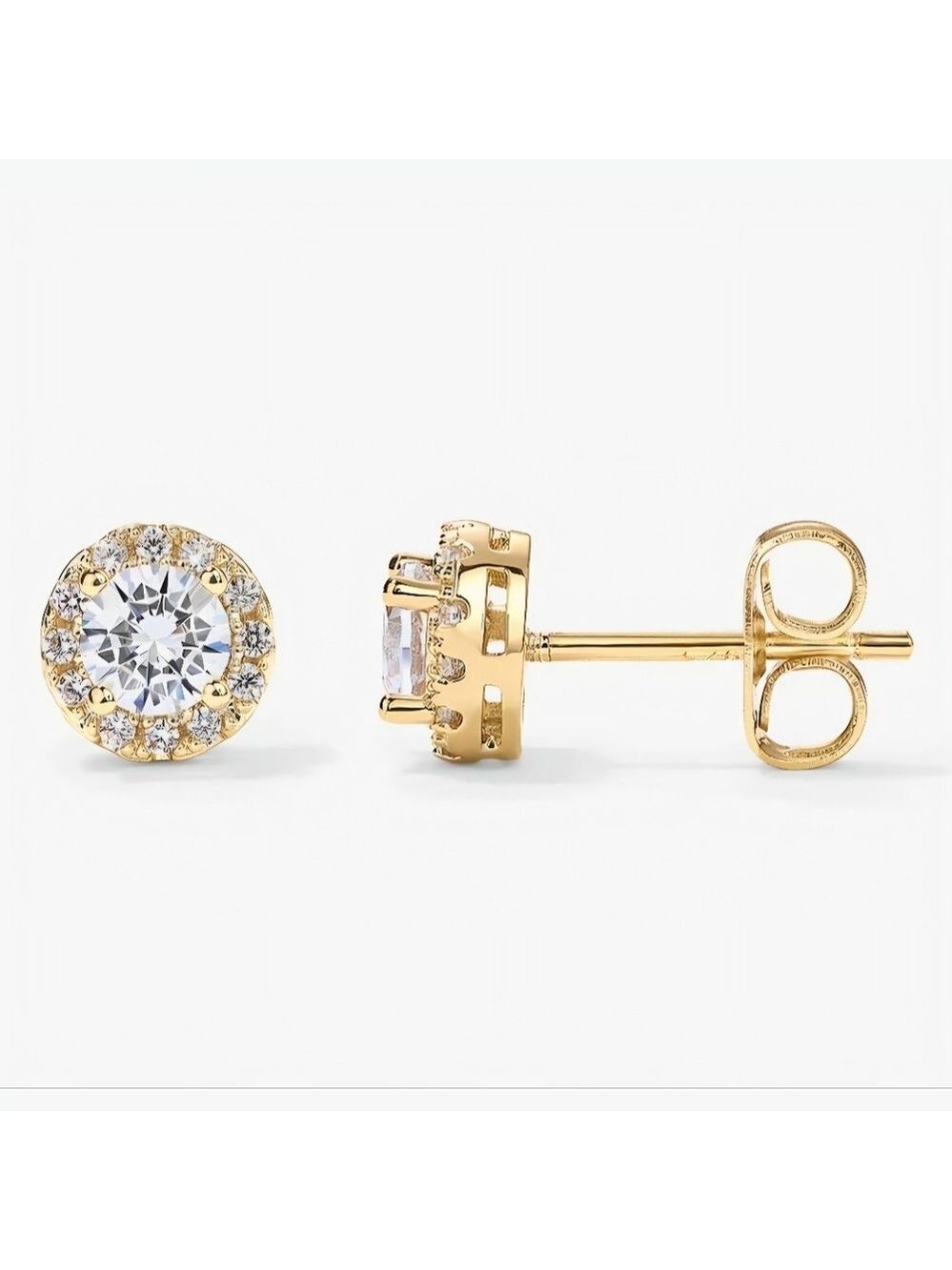 PAVOI 14K Gold Plated Sterling Silver Cubic Zirconia Earrings